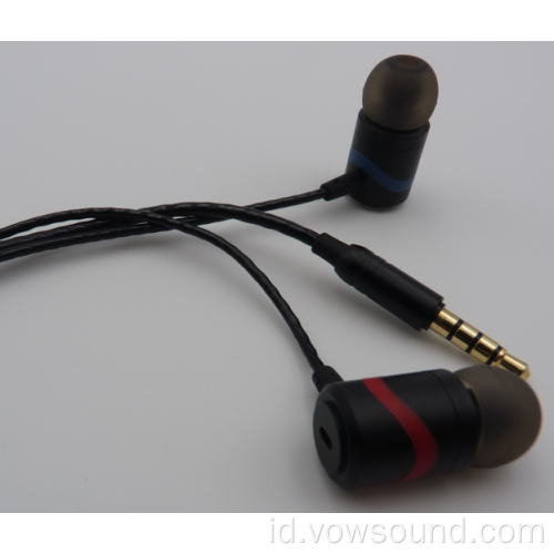 Earphone Bass in-Ear Earbud Headphone dengan Mikrofon